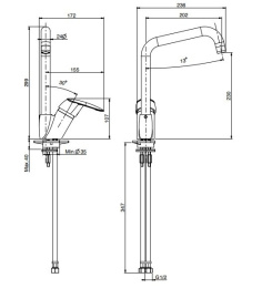 Смеситель для кухни F3207/1CR FIMA Carlo Frattini Kitchen