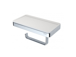 Держатель туалетной бумаги Geesa Frame (918824-02) хром, белый