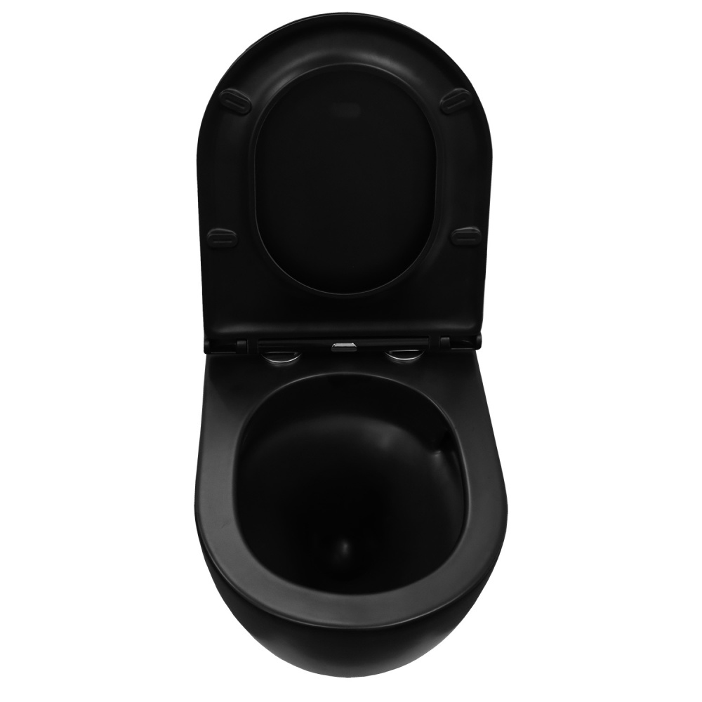 Унитаз подвесной Azario Grado (AZ-0046-UQ1-MB) Черный матовый