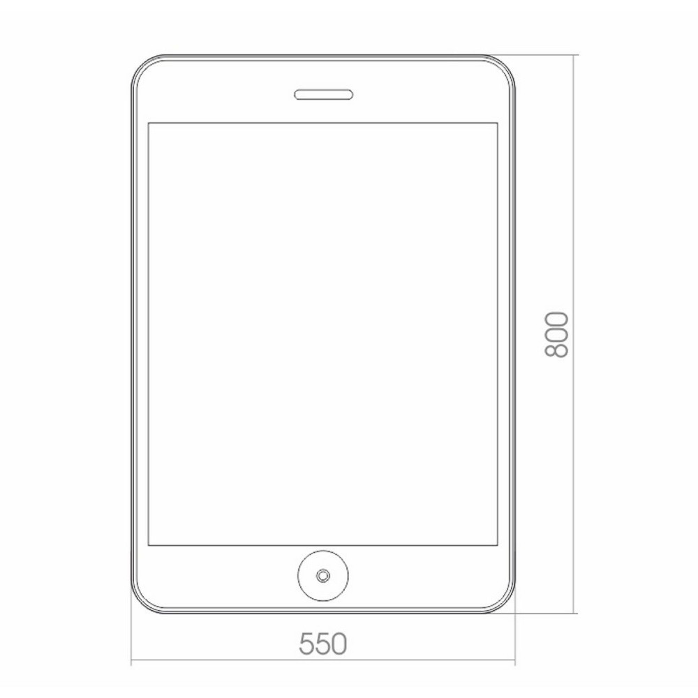 Зеркало с подсветкой MIXLINE Адам 550*800 (539784)