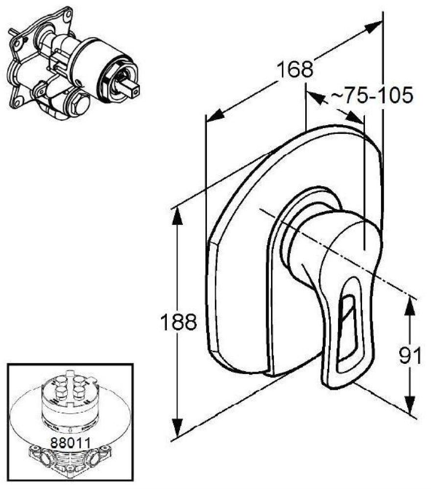 Фото Смеситель для душа Kludi MX (336550562)