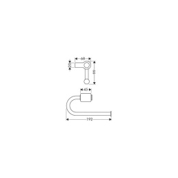 Держатель туалетной бумаги Hansgrohe Axor SteeL 41221800 сталь