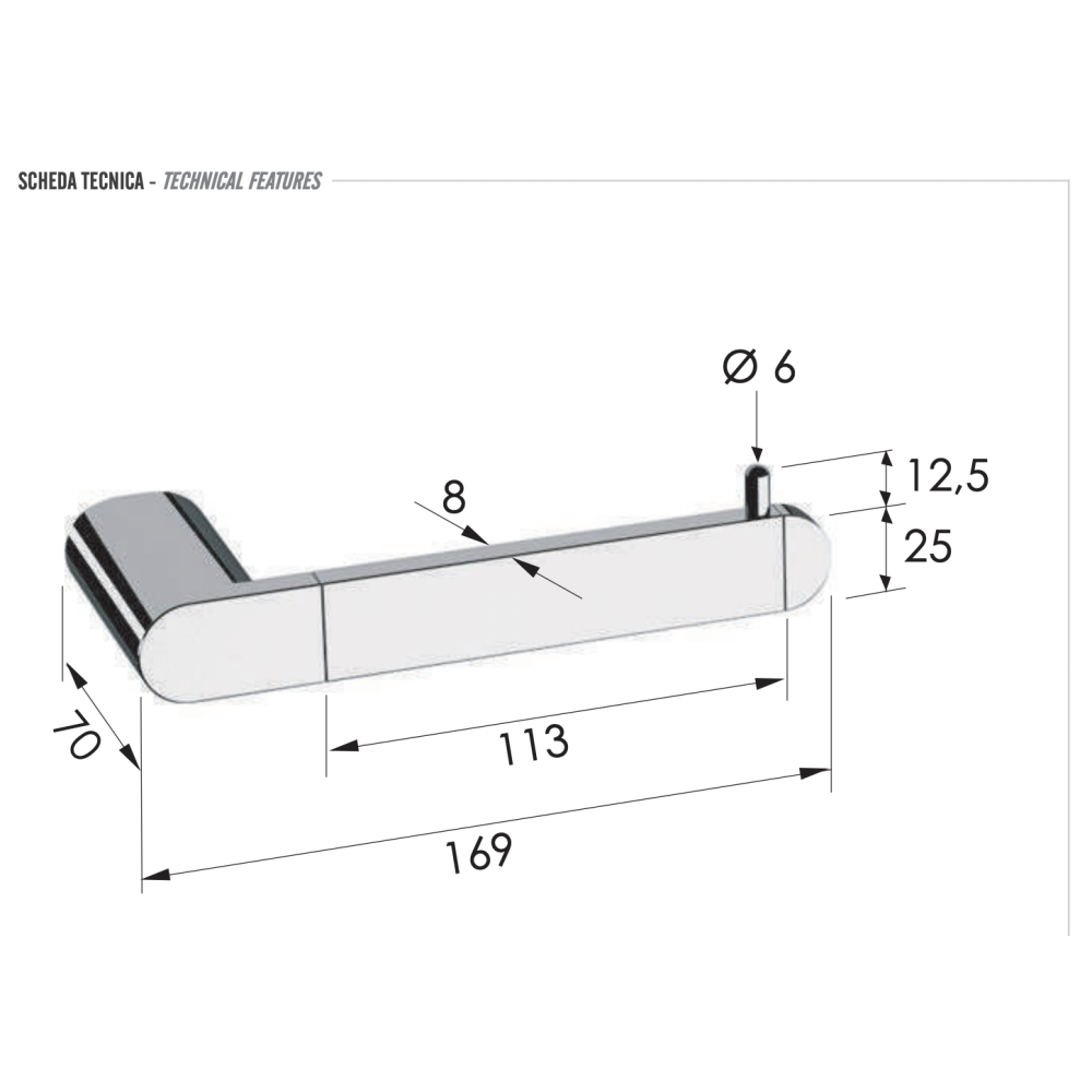 Держатель туалетной бумаги REMER Lounge (LN61BO) белый, матовый