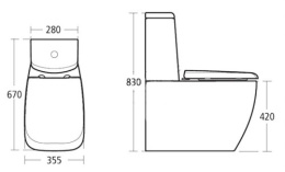 Фото Напольный унитаз Ideal Standard Ventuno T321501 крышка микролифт