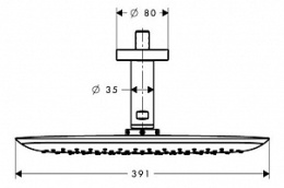 Верхний душ 27390000 Hansgrohe PuraVida