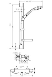Душевой набор Hansgrohe (27055000)