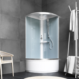 Фото Душевая кабина 90.5x90.5x211.5 Am.Pm (W88C-401A-090WT) прозрачный, ABS-пластик