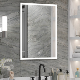 Континент ЗЛП944 Зеркало "Frame white standart" 600x800