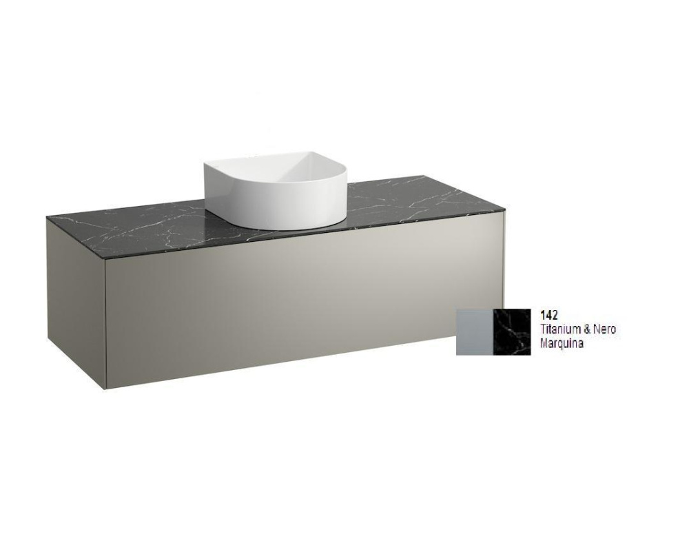 Тумба подвесная Laufen Sonar 4.0542.1.034.142.1 118 см под раковину-чашу 8.1234.0/1/2/3, вырез в цен