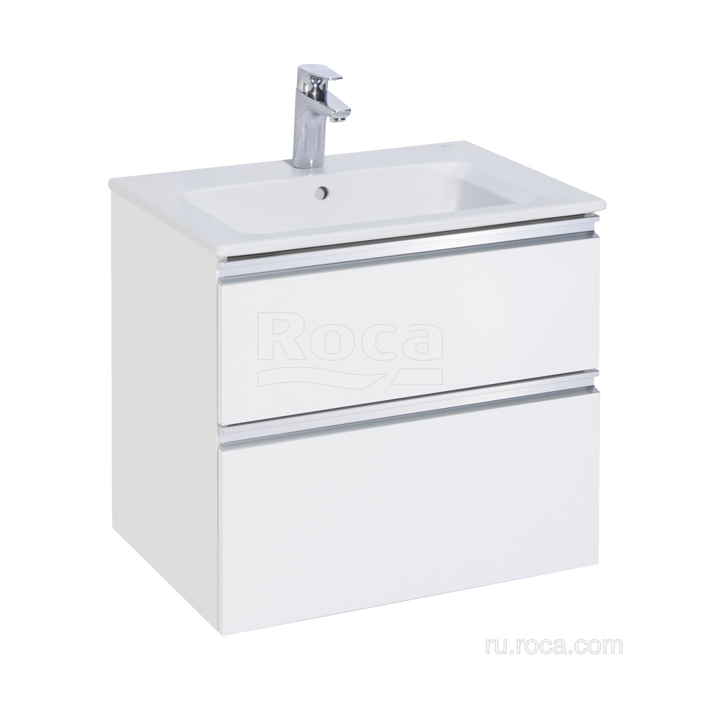 Фото Тумба под раковину Roca Gap (A857397806) белый глянцевый
