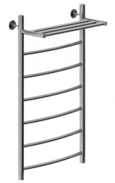 Фото Полотенцесушитель водяной Aquanet Romeo с полкой 1000x500, с полкой, хром