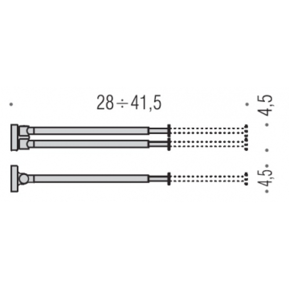 Двойной полотенцедержатель Colombo PLUS W4914