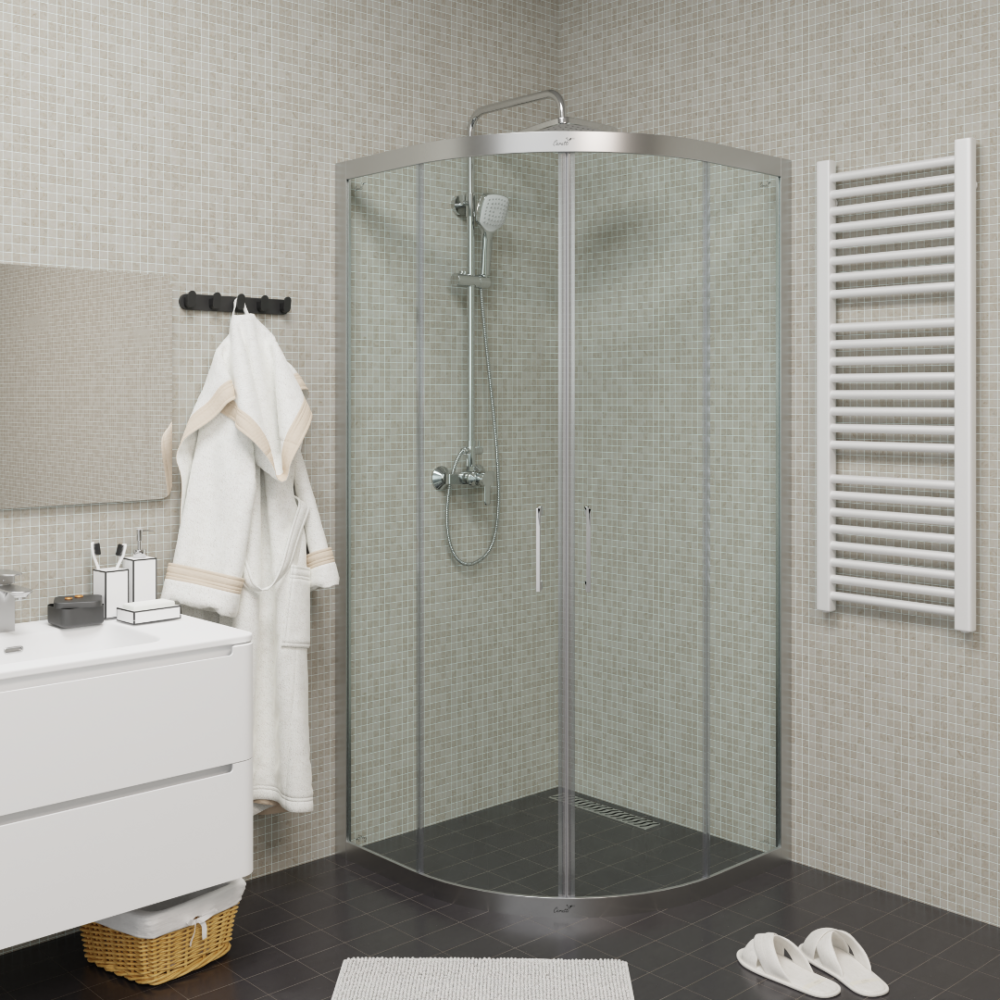 Фото Ограждение душевое Cerutti VIVA90 без поддона (90x90x195)