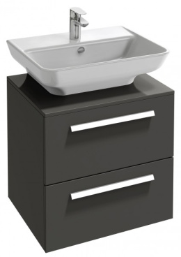 Тумба под раковину Jacob Delafon Struktura 55 см, EB1387-N14, серый антрацит