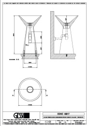 Фото Раковина напольная Gessi Cono (45917#800) черный
