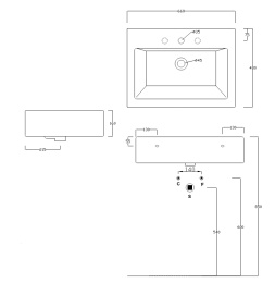 Фото Раковина накладная 65 см ArtCeram Fuori (TFL025 01 00) белый