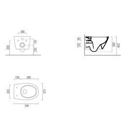 Унитаз подвесной GSI Modo+ (D8415FR211) белый глянцевый