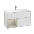 Villeroy Boch Finion G030HHMT Тумба под раковину 996х498 мм (sand matt/white matt)