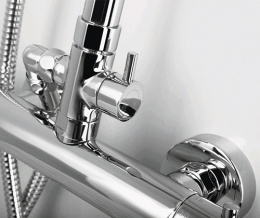 Фото Душевая система с термостатом WasserKRAFT A13302 хром