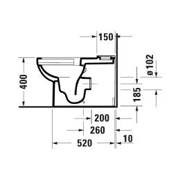 Унитаз напольный Duravit Durastyle 2182090000