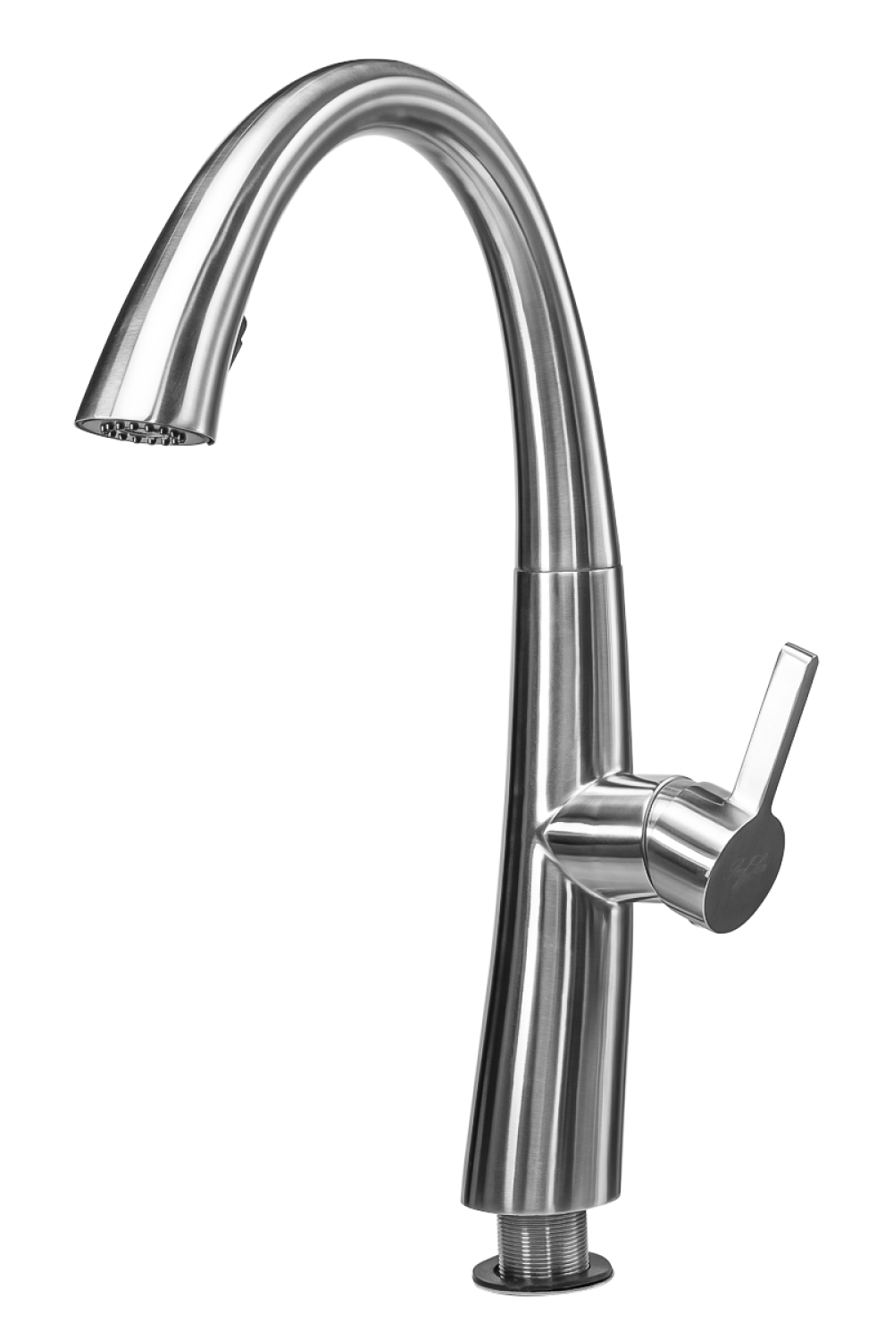 Фото Смеситель для кухни ПСМ-ПРОФСАН PSM-300-9 STEEL с выдвижной лейкой тип См-МОЦБИвА