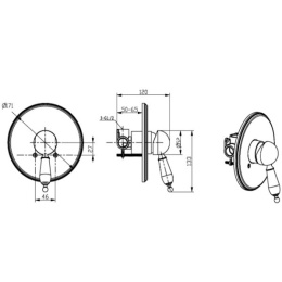 Фото Смеситель встроенный Boheme Tradizionale Oro (285) золото