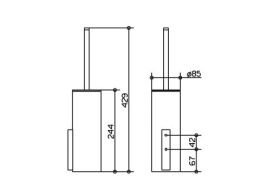 Фото Ершик для унитаза Keuco Edition 400 11564019000, хром