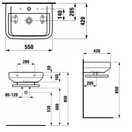 Раковины Раковина Laufen Form 8.1067.2.000.104.1 55*42см