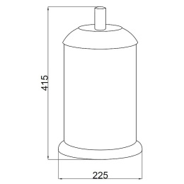 Ведро для мусора Boheme Murano 10914-V-G Золото Фиолетовое