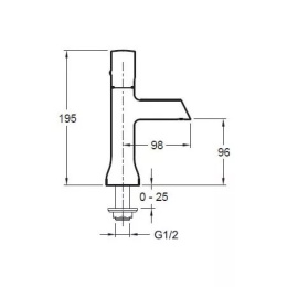 Фото Кран Jacob Delafon TOOBI E8967-CP для раковины