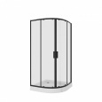 Niagara Nova NG- 6806-08 BLACK Душевое ограждение полукруг, двери раздвижные