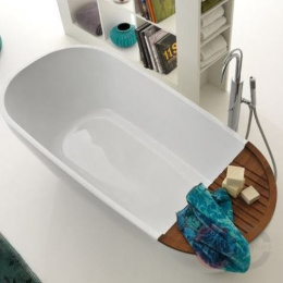 Фото Kerasan Aquatech 375101 Деревянная полка-решетка на ванну