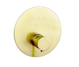 Фото Remer MINIMAL THERMO NT30KBBG Термостатический смеситель для душа - внешняя часть (золото шлифованно