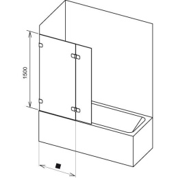 Душевая шторка Ravak Brilliant (7ULA0A00Z1), хром