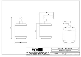 Дозатор жидкого мыла Gessi Goccia (38038#031) черный, хром