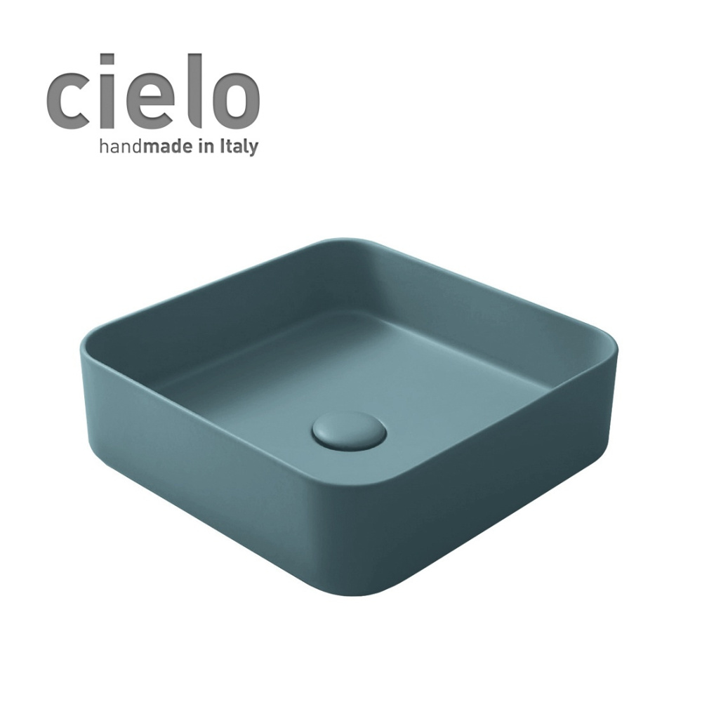 Ceramica CIELO Shui Comfort SHCOLAQ40 PL - Раковина накладная на столешницу 40 * 40 см (Polvere)