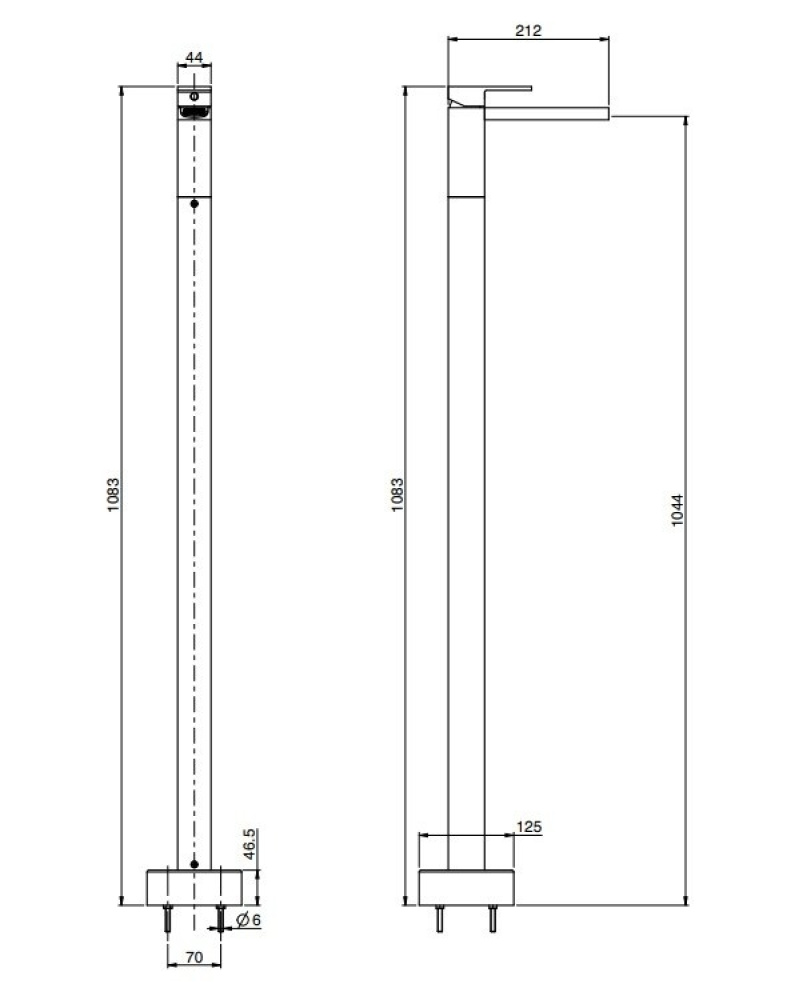 FIMA Carlo Frattini Brick F3621/PCR Смеситель для раковины