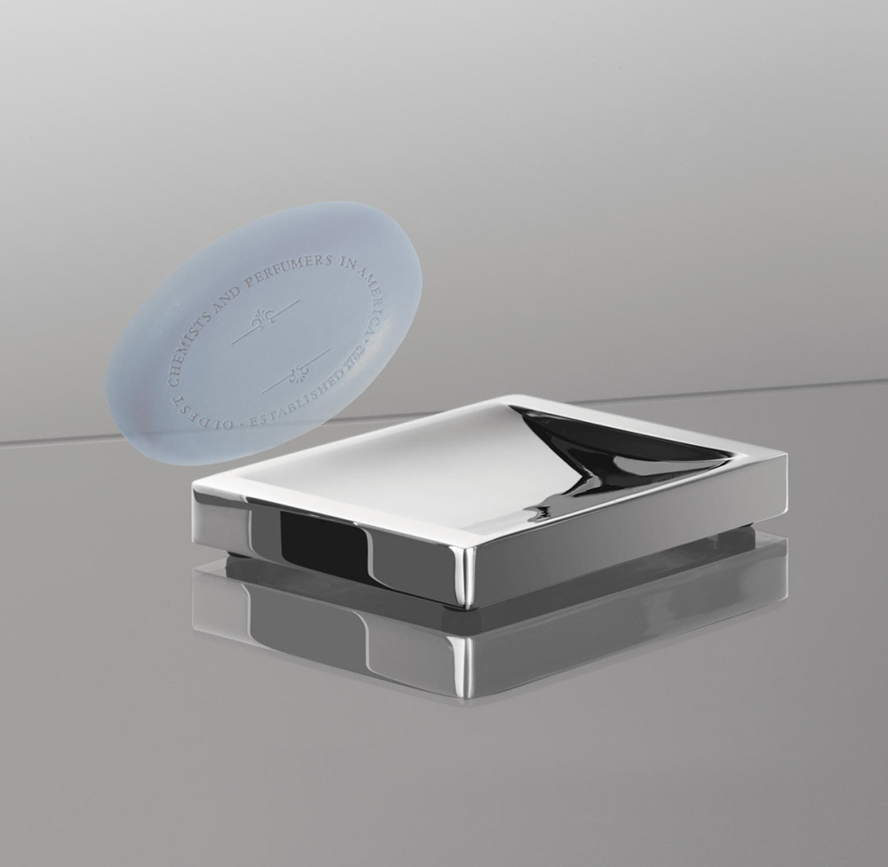 Фото Мыльница металлическая Colombo Look (B1642.CR) настольная, хром