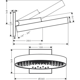 Верхний душ Hansgrohe (26234140)