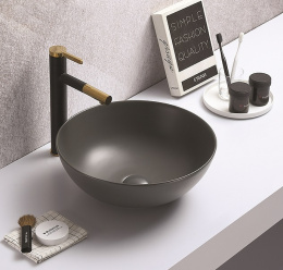 Раковина 41,5 см CeramaLux (104MDH-2Серый) Круглая