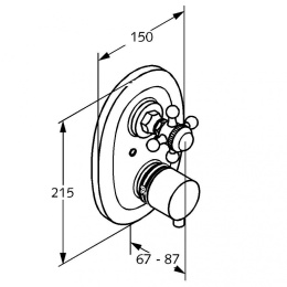 Фото Смеситель для ванны Kludi Adlon (5172005G5) хром