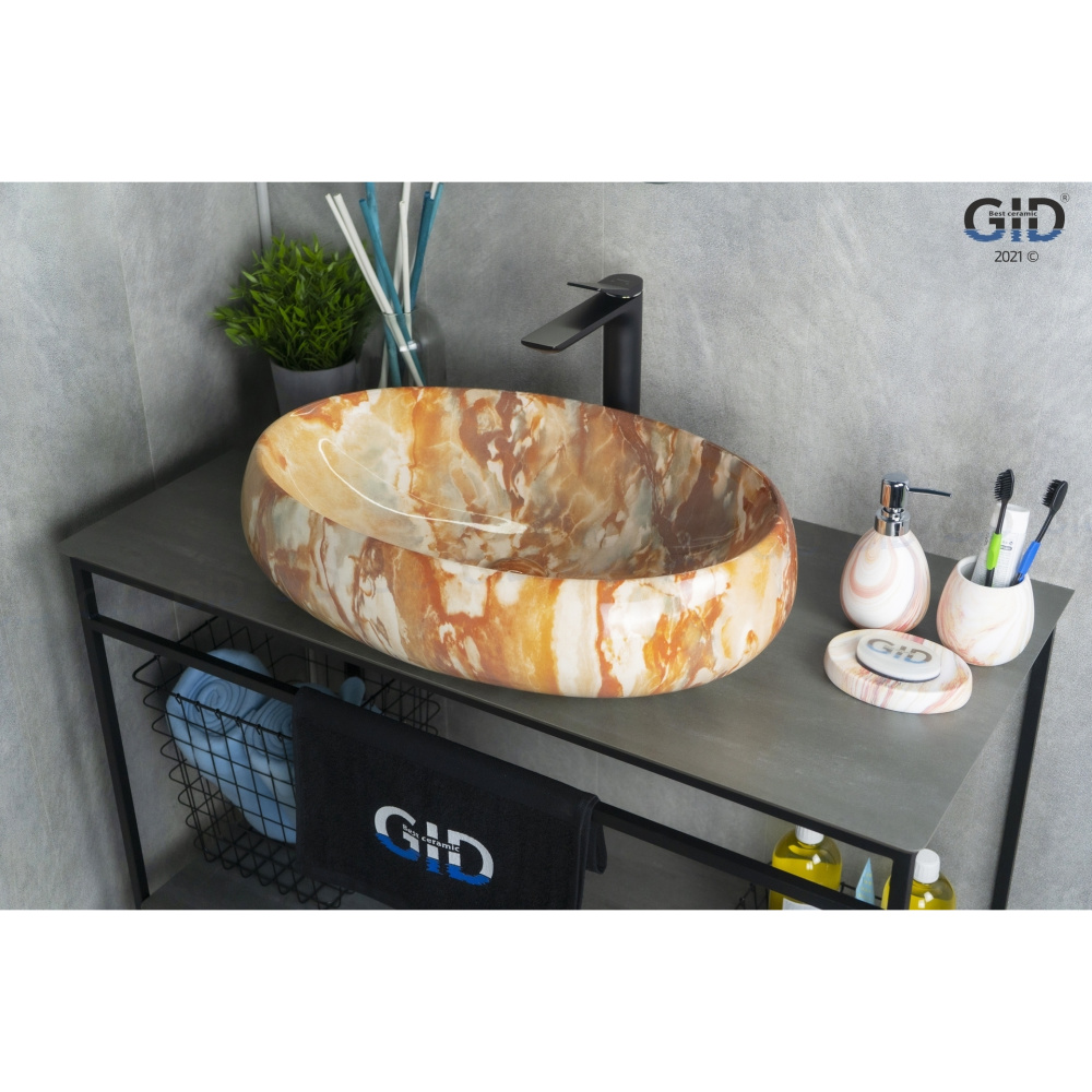 Раковина накладная Gid Mnc169