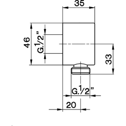 Шланговое подключение Cisal Shower DS01730021, хром