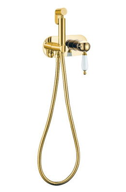 Фото Гигиенический душ со смесителем Boheme Imperiale (425) золото