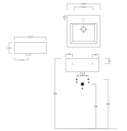 Раковина 40 см ArtCeram La Fontana (TFL021 01 00) белый