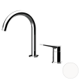 Смеситель для раковины Remer Slash SL57BO, белый матовый