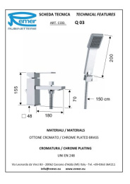 Фото Смеситель для ванны/раковины RR Q03