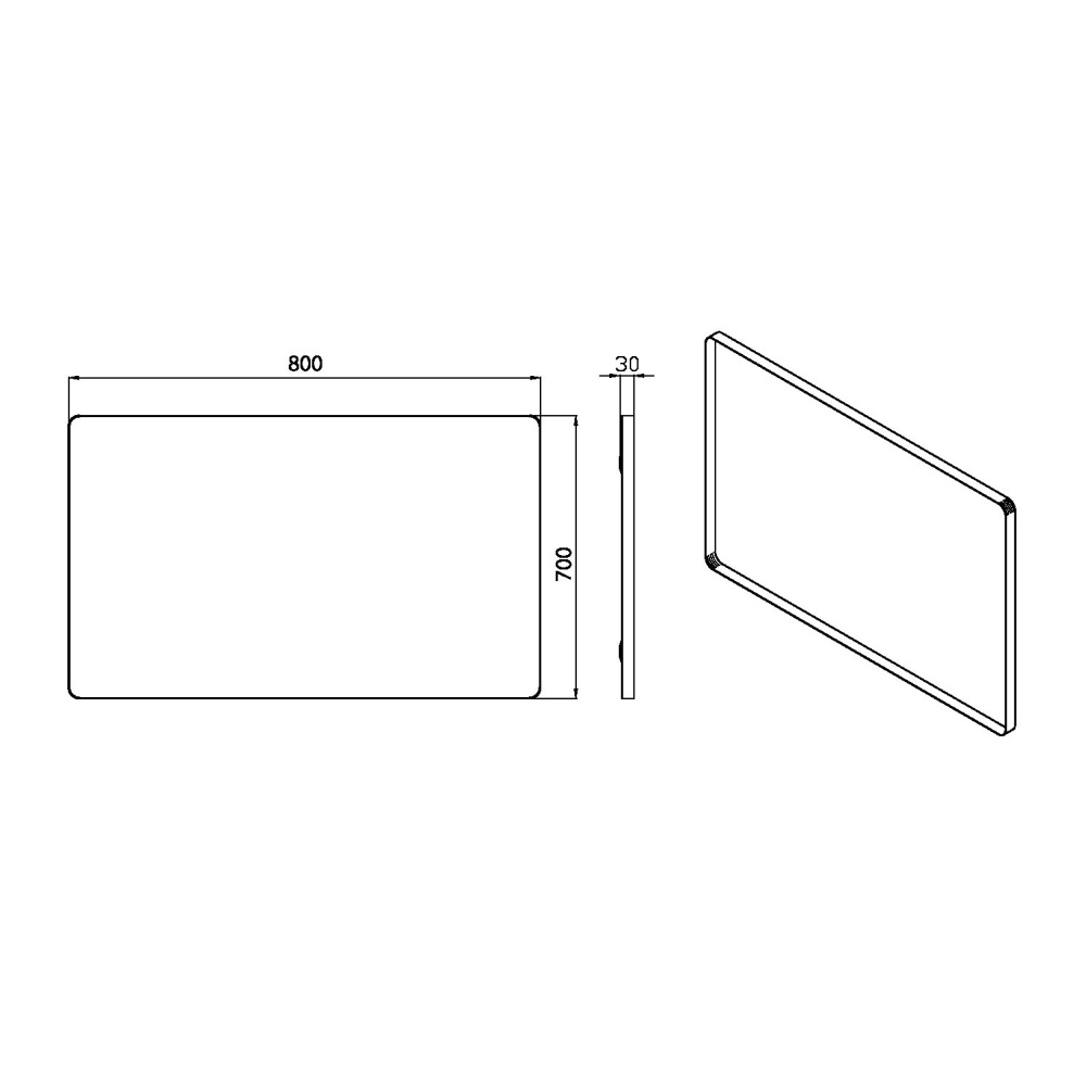 Armadi Art 544/2 Зеркало Vallessi с круговой тыльной подсветкой 80*70, IP24