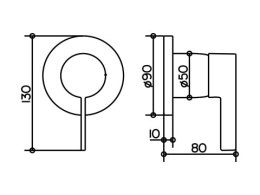 Фото Смеситель для душа Keuco Ixmo 59551019501, хром