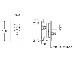 Cristina Exclusive EV62951 Смеситель для ванны